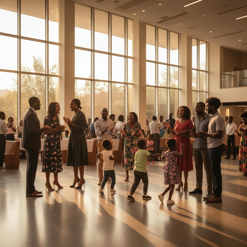 Church family in fellowship